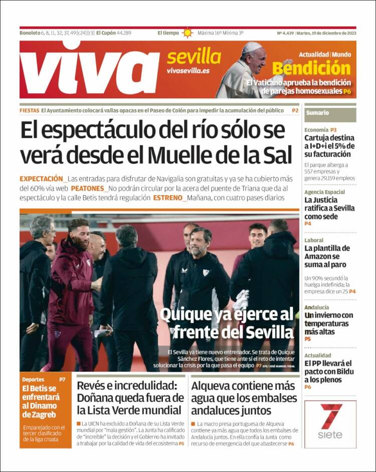 Portada de Viva Sevilla (España)