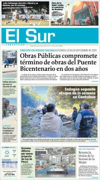 Portada de El Sur (Chile)