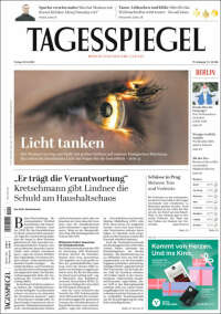 Portada de Der Tagesspiegel (Alemania)