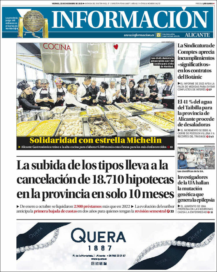 Portada de Diario Información (España)