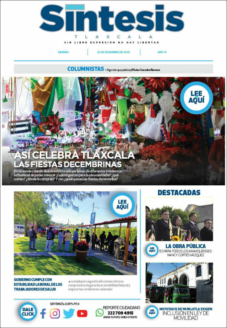 Portada de Síntesis de Tlaxcala (M&eacute;xico)