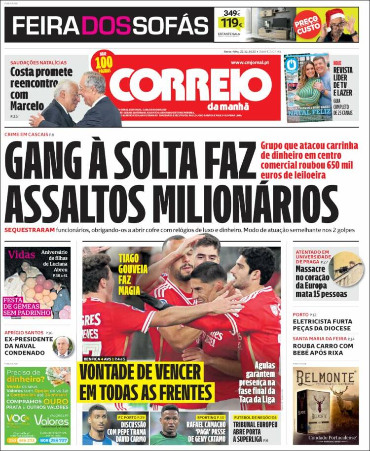 Portada de Correio da Manhã (Portugal)