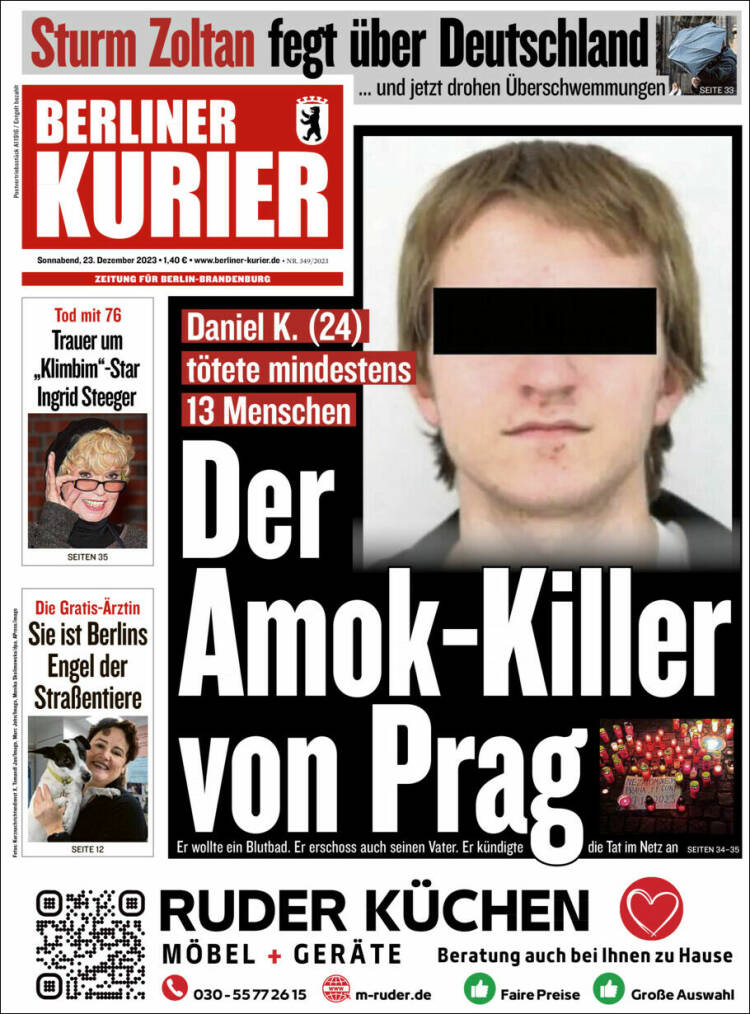 Portada de Berliner Kurier - Startseite BK (Alemania)