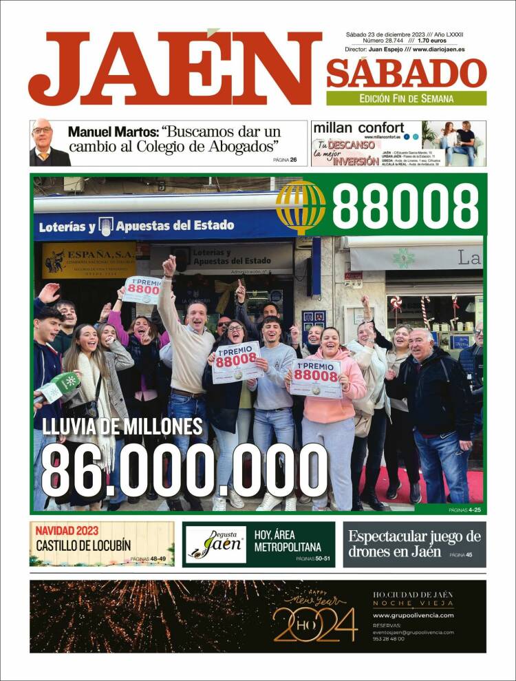 Portada de Diario Jaén (España)