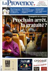Portada de La Provence (Francia)