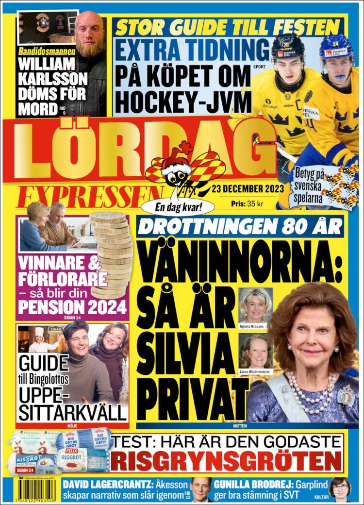 Portada de Expressen (Suecia)
