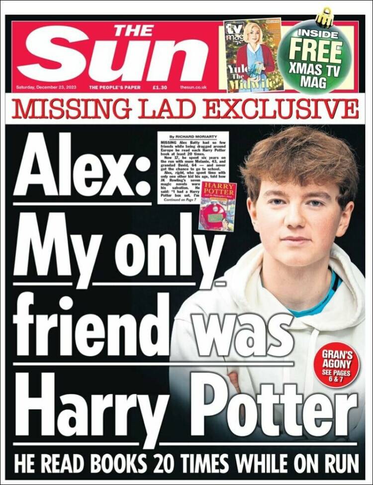 Portada de The Sun (Reino Unido)