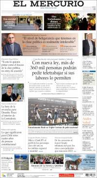 Portada de El Mercurio (Chile)