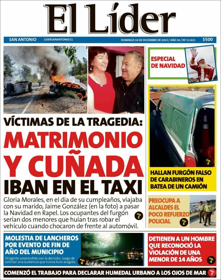 Portada de Lider de San Antonio (Chile)