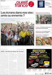 Portada de Ouest France (Francia)