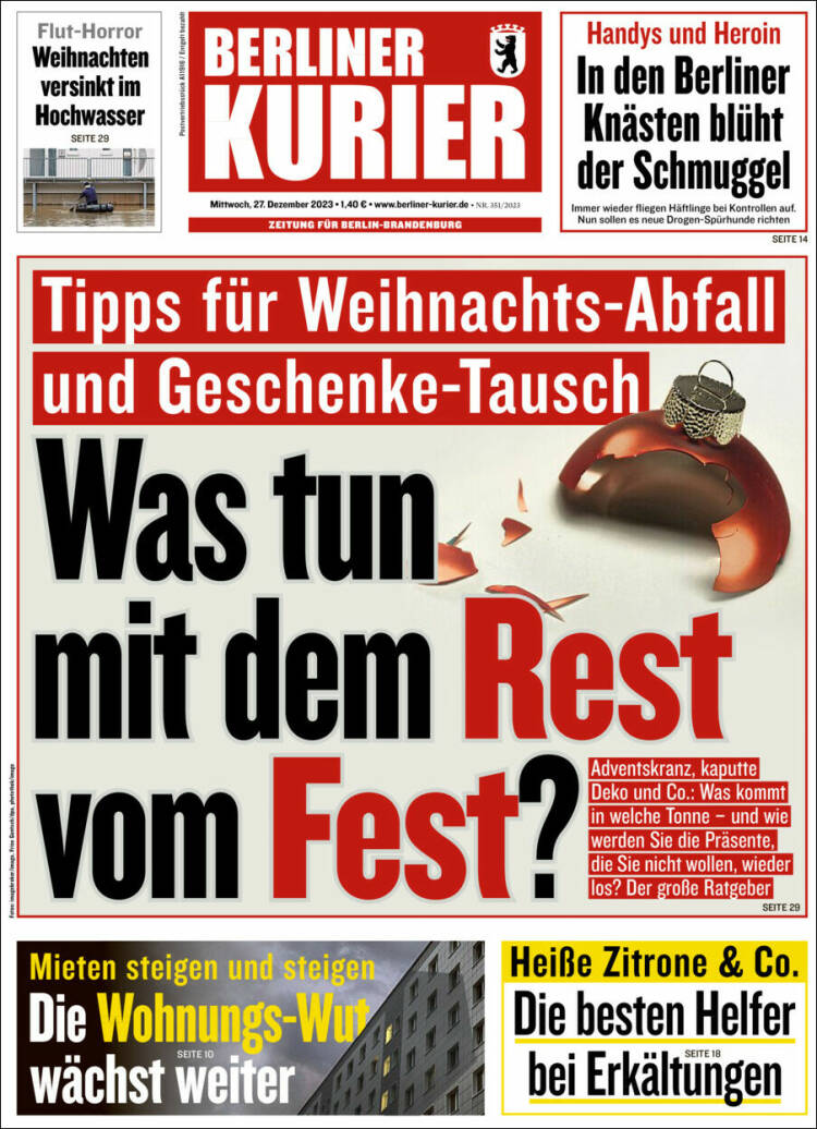 Portada de Berliner Kurier - Startseite BK (Alemania)