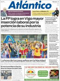 Portada de Atlántico Diario (España)