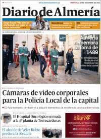 Portada de Diario de Almería (España)