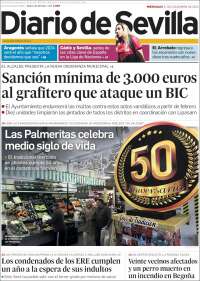 Portada de Diario de Sevilla (España)