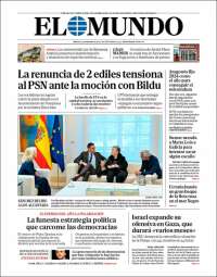 Portada de El Mundo (España)