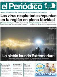 Portada de El Periódico de Extremadura (España)