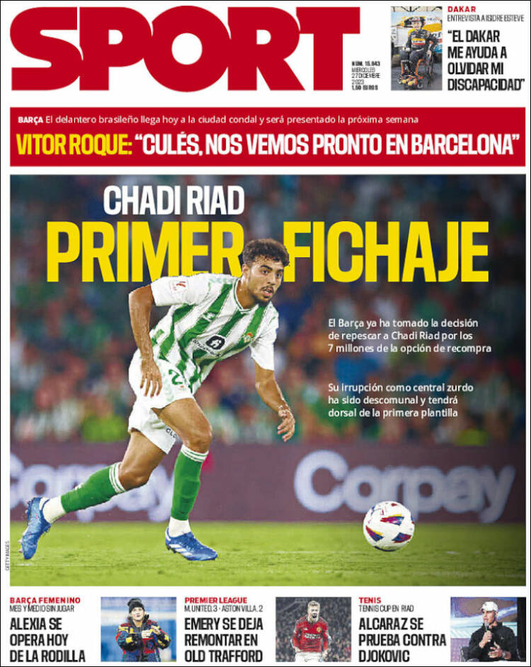 Portada de Sport (España)