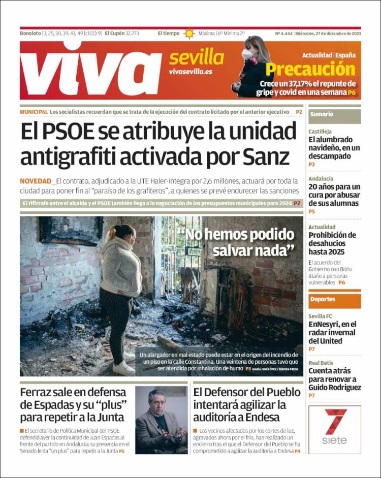 Portada de Viva Sevilla (España)