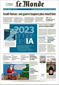 Portada de Le Monde (Francia)