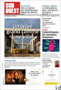 Portada de Sud Ouest (Francia)