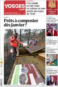 Portada de Vosges Matin (Francia)