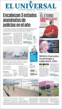 Portada de El Universal (M&eacute;xico)