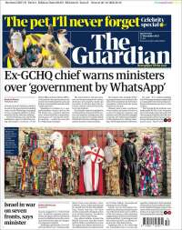 Portada de The Guardian (Reino Unido)