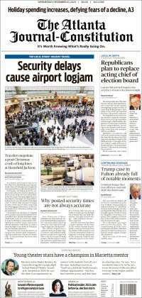 Portada de The Atlanta Journal-Constitution (USA)