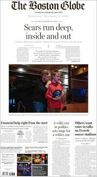 Portada de Boston Globe (USA)