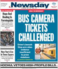 Portada de Newsday (USA)