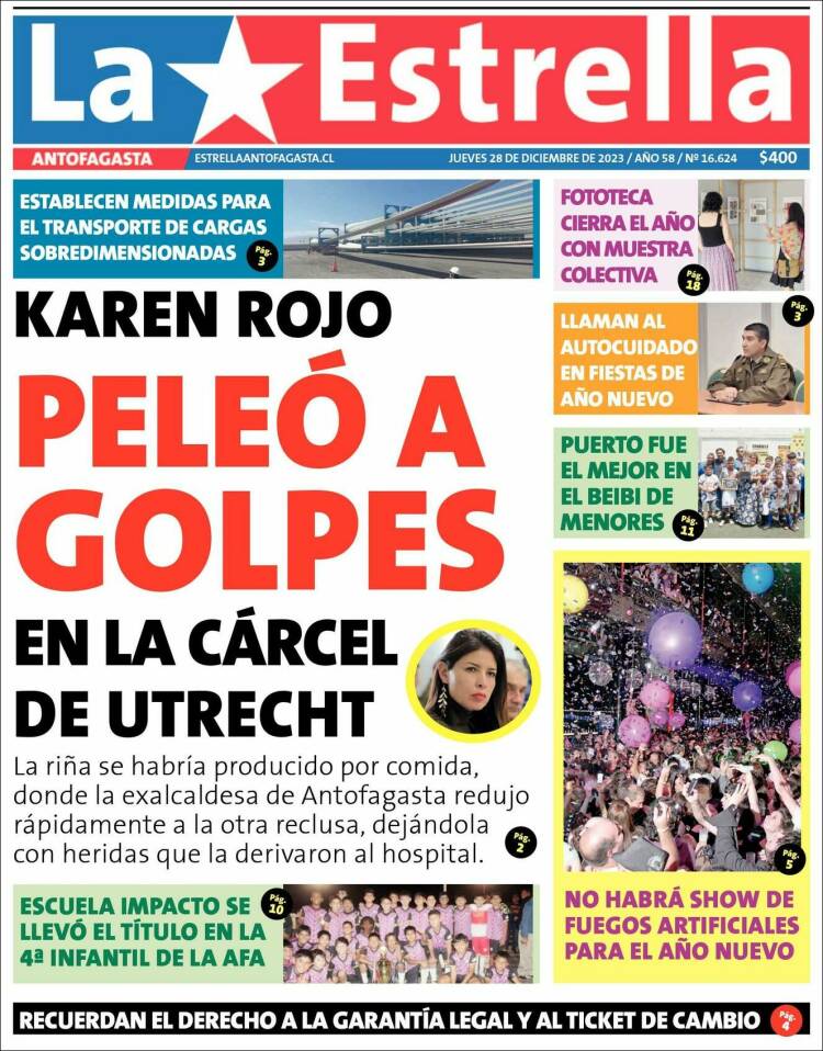 Portada de La Estrella del Norte (Chile)