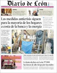 Portada de Diario de León (España)