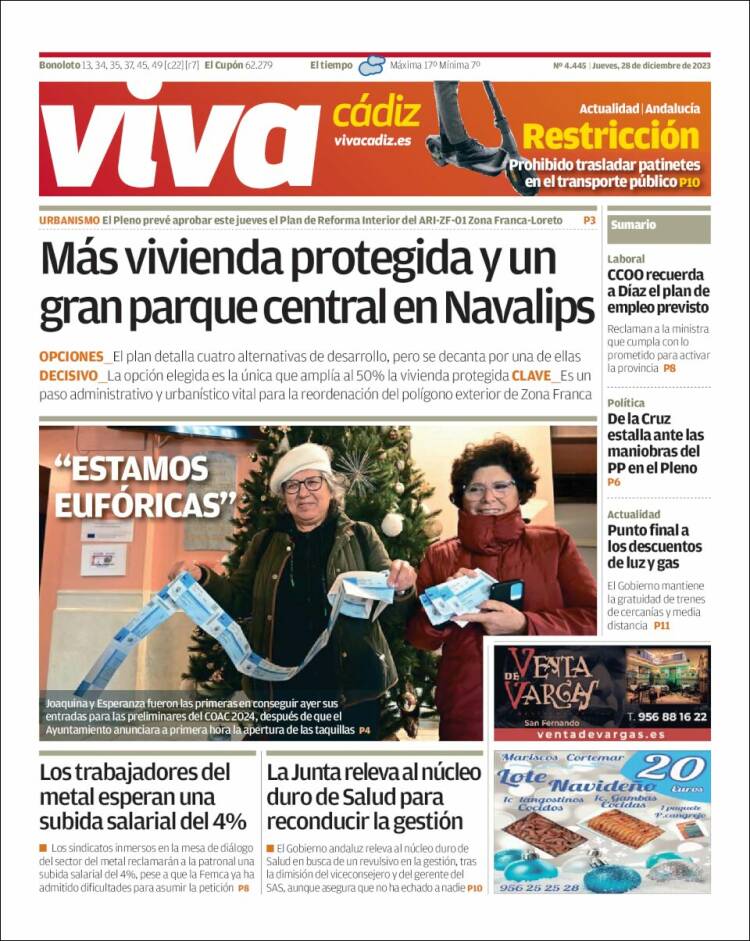 Portada de Información - Cadiz (España)