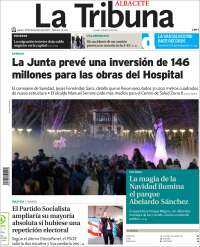 Portada de La Tribuna de Albacete (España)