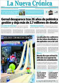 Portada de La Nueva Crónica (España)