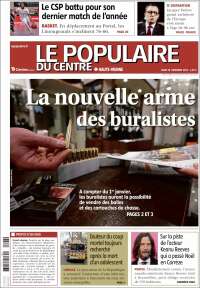 Portada de Le Populaire du Centre (Francia)