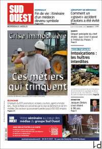 Portada de Sud Ouest (Francia)