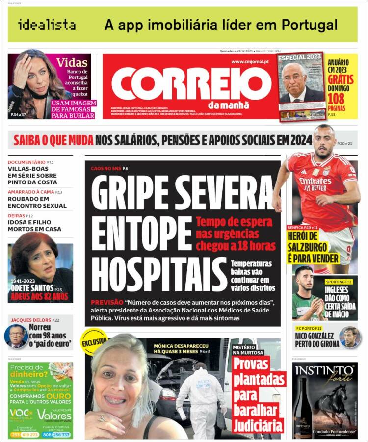 Portada de Correio da Manhã (Portugal)