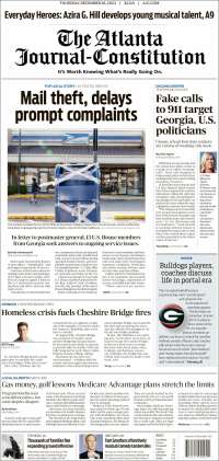 Portada de The Atlanta Journal-Constitution (USA)