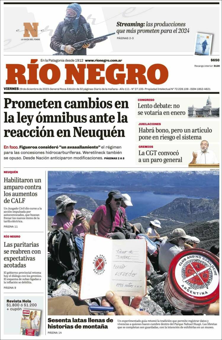 Portada de Rio Negro (Argentina)