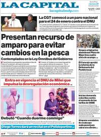 Portada de Diario La Capital - Mar del Plata (Argentina)