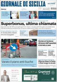 Portada de Giornale di Sicilia (Italia)