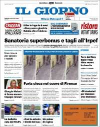 Portada de Il Giorno (Italia)