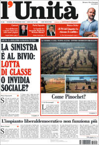Portada de l'Unità (Italia)