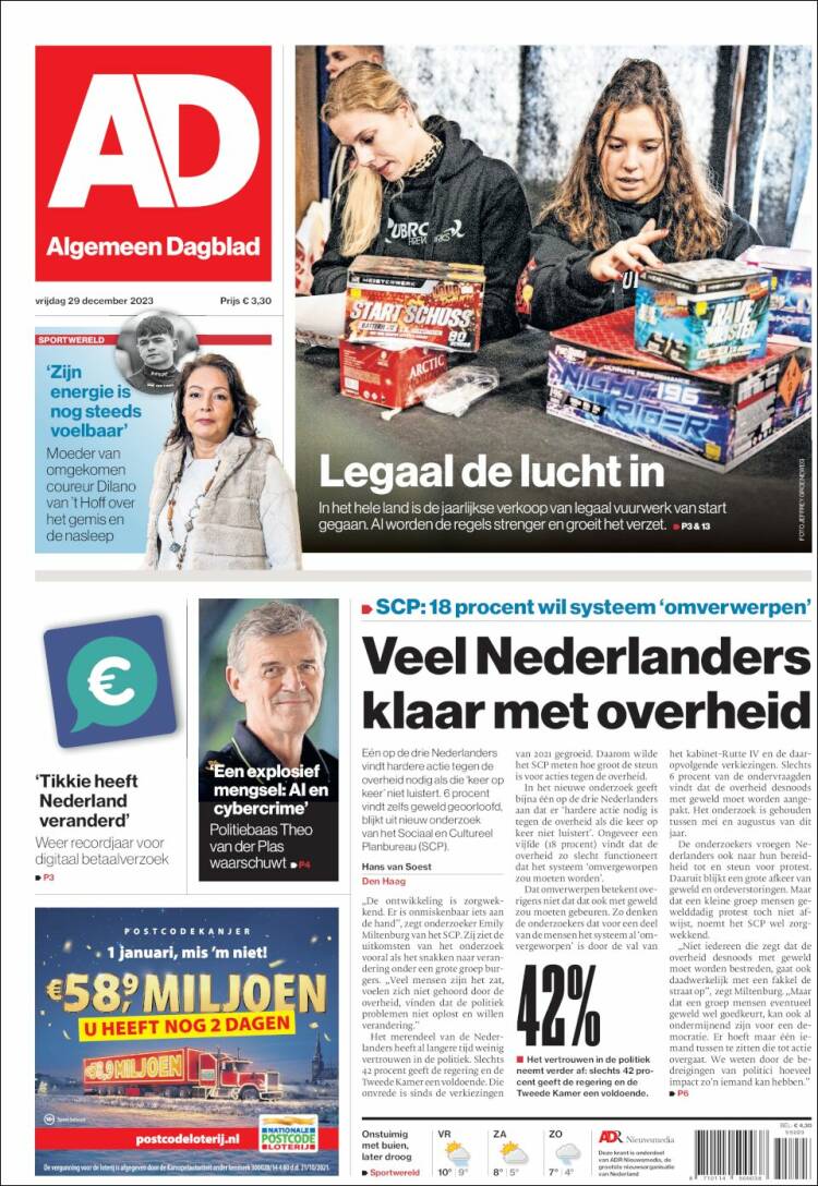 Portada de AD (Pa&iacute;ses Bajos)