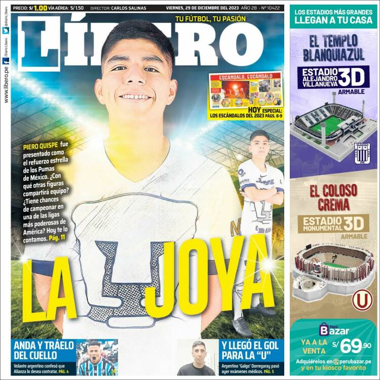 Portada de Líbero (Per&uacute;)