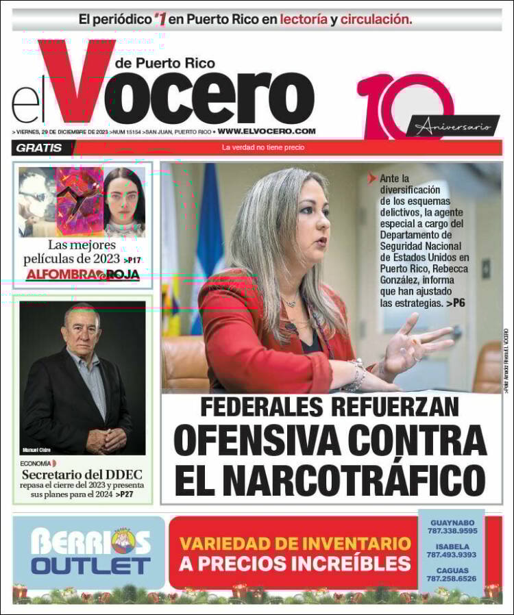 Portada de Vocero (Puerto Rico)