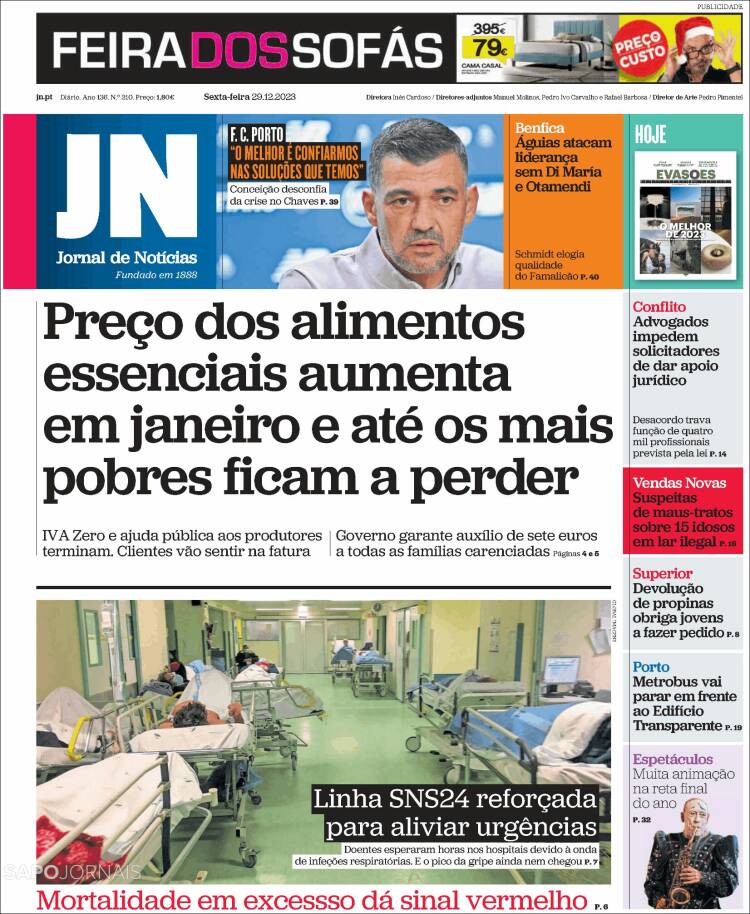 Portada de Jornal de Notícias (Portugal)