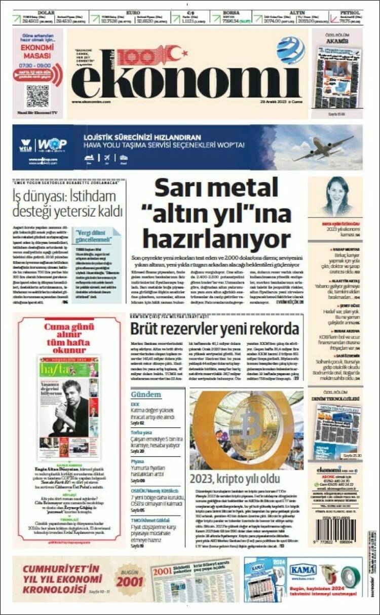 Portada de Dünya (Turqu&iacute;a)