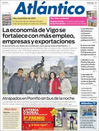 Portada de Atlántico Diario (España)